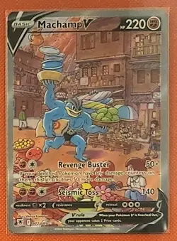 Machamp V (Alternate Full Art) 172/189 SwSh10 Near Mint Pokemon Card - Image 4