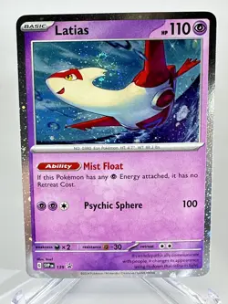 Latias 139 Black Star Promo Cosmos Holo Beautiful Swirl 🌀 Pokemon Stellar Crown - Image 2