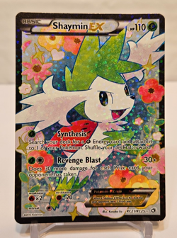 Shaymin EX RC21/RC25 Full Art Ultra Rare Legendary Treasures Pokemon 663 - Image 1