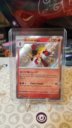 Pokemon TCG Armarouge Scarlet & Violet Paldean Fates Holo Shiny Rare Card #115 - Image 1