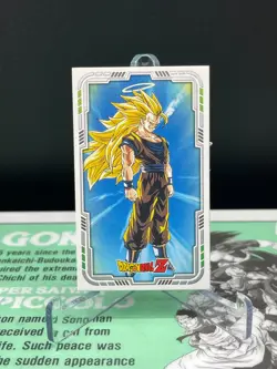 Dragon Ball Super Saiyan3 Son Goku Kaku Menko Card retro Japan Shueisha - Image 1