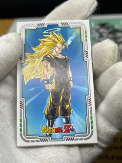 Dragon Ball Super Saiyan3 Son Goku Kaku Menko Card retro Japan Shueisha - Image 3