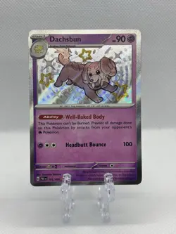Dachsbun - 161/091 Holo SV: Paldean Fates - Pokemon Card - LP - Image 1