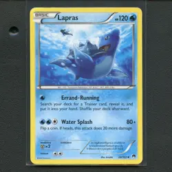 Pokemon TCG Lapras 28/122 XY BREAKpoint Regular Uncommon Card EN-MP 2016 - Image 1