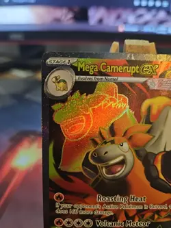 Pokemon TCG Mega Evolution Mega Camerupt EX Full Art Ultra Rare Card 156/132 NM - Image 2