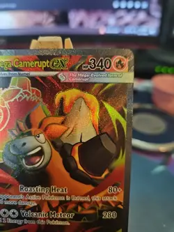 Pokemon TCG Mega Evolution Mega Camerupt EX Full Art Ultra Rare Card 156/132 NM - Image 3