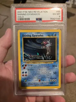 Neo Revelation Shining Gyarados Holo Card 65/64 PSA 6 - Image 1