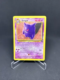 Vintage Pokemon TCG Gengar #20 Non Holo Base Fossil Set Card - Image 1