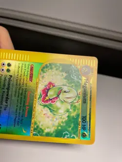 2002 Pokemon TCG Meganium Expedition Base Set Reverse Holo Rare Card 18/165 MP - Image 3