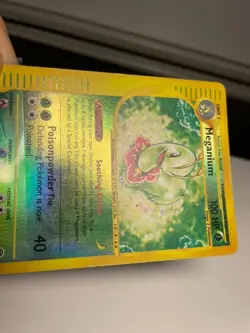 2002 Pokemon TCG Meganium Expedition Base Set Reverse Holo Rare Card 18/165 MP - Image 5