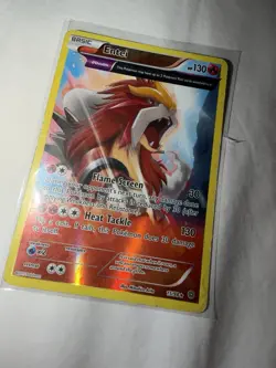 Entei 15/98 XY - Ancient Origins Reverse Holo LP Pokemon Card - Image 1