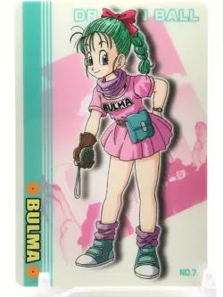 Bulma DRAGON BALL Gumi Card TCG MORINAGA Vintage Japan very rare No.7 - Image 2