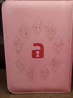 Prismatic Evolutions Sylveon Trading Card Binder 4 Pocket Pink - Image 2