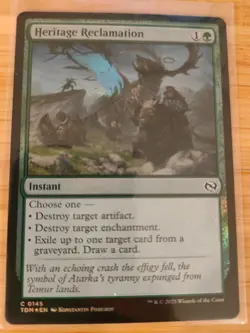MTG Heritage Reclamation (Foil) 0145 Tarkir: Dragonstorm M/NM Free UK P&P - Image 1