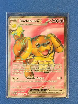 Dachsbun EX Full Art Stellar Crown 160/142, NM Pokemon Card - Image 1