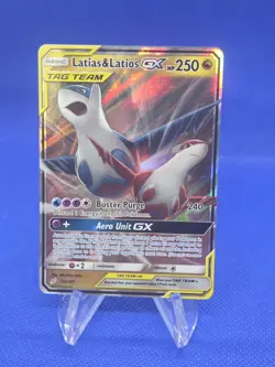 Pokemon Team Up Latias & Latios GX 113/181 Tag Team Ultra Rare LP - Image 1