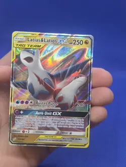 Pokemon Team Up Latias & Latios GX 113/181 Tag Team Ultra Rare LP - Image 2
