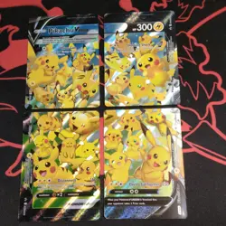 Pokemon TCG Pikachu V-Union 4 Extended Art Promos Swsh139 -Swsh142 Celebrations - Image 1