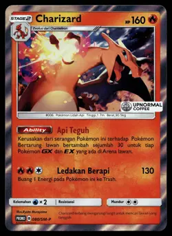 Charizard - 080/SM-P - NM - Indonesian - Upnormal Coffee - Promo - Pokemon - A1- - Image 1