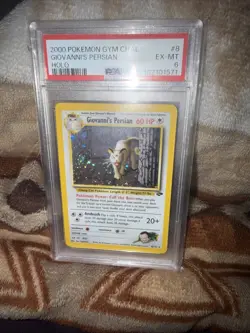 PSA 6 Giovanni's Persian Holo #8 Gym Challenge 2000 Pokemon - Image 1
