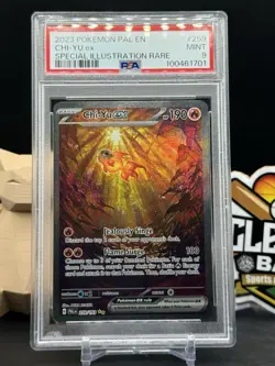 Chi-Yu ex 259 Pokemon Paldea Evolved Special Illustration Rare PSA 9 (CB) - Image 1