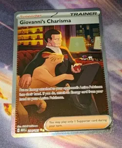 Pokemon TCG - Giovanni's Charisma 204/165 151 Special Illustration Rare NM - Image 1