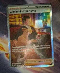 Pokemon TCG - Giovanni's Charisma 204/165 151 Special Illustration Rare NM - Image 2