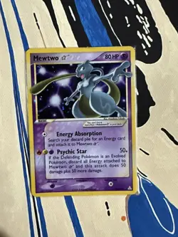Pokemon Mewtwo Gold Star EX Holon Phantoms Holo Ultra Rare #103/110 - Image 3