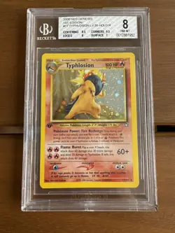 [BGS 8] Pokemon Typhlosion #17/111 Holo 1st Edition - Neo Genesis 2000 🔥 - Image 2