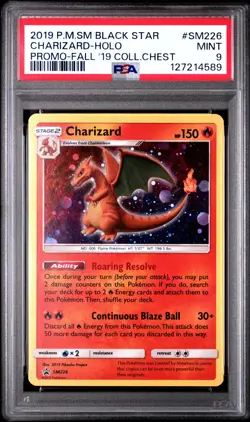 POKEMON SM BLACK STAR PROMO CHARIZARD #SM226 PSA 9 MINT #127214589 - Image 1