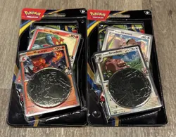 *NEW* 2x Pokemon TCG Mega Evolutions: Phantasmal Flames Blister Pack with promos - Image 1