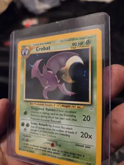 Pokemon TCG Neo Revelation Crobat Unlimited Holo Rare Card 4/64 2000 - Image 1
