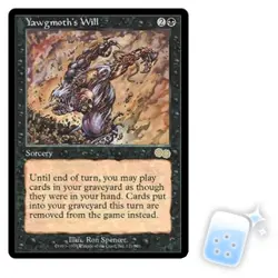 YAWGMOTH'S WILL Urza's Saga USG Magic MTG MINT CARD - Image 1