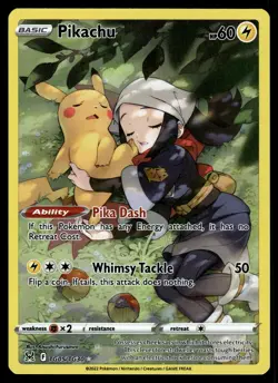 Pikachu - TG05/TG30 - Pokemon Lost Origins Trainer Gallery Holo Rare Card NM - Image 1