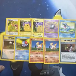 Pokemon TCG Vintage Old school Lot Of 10 Pokemon Cards Cute Cards! - Image 1