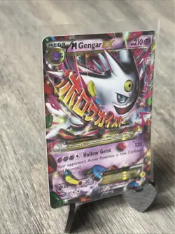 Pokemon TCG M Gengar EX XY166 Shiny Holo Black Star Promo Card - Image 2