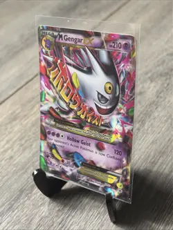 Pokemon TCG M Gengar EX XY166 Shiny Holo Black Star Promo Card - Image 3
