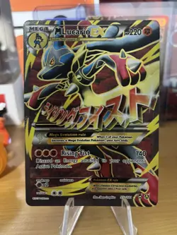 Pokemon M Lucario EX Holo Card Mega Powers Collection 2017, 55a/111 LP - Image 1