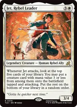 Jet, Rebel Leader Avatar: The Last Airbender NM MTG - Image 1
