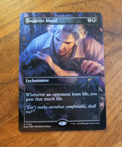 Exquisite Blood - BORDERLESS FOIL - NM - MTG - Image 1