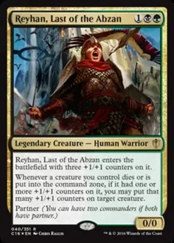 1x Reyhan, Last of the Abzan - Foil Moderate Play MTG Magic - Kid Icarus - - Image 1