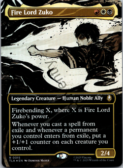 Fire Lord Zuko (Borderless) (315) - Avatar: The Last Airbender (TLA) FOIL - Image 1