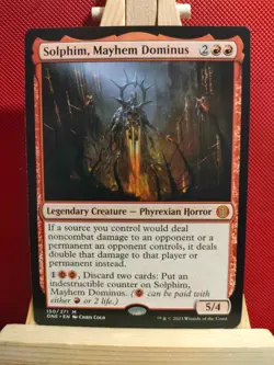 Solphim, Mayhem Dominus - Phyrexia: All Will be One - Mythic - NM - MTG - Image 1