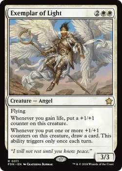 MTG Magic the Gathering Exemplar of Light (11/789) Foundations - Image 1
