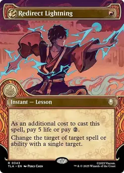 Redirect Lightning Showcase Avatar: The Last Airbender NM MTG - Image 1