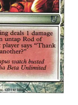 Magic The Gathering MTG - Unhinged UNH 2004 - #127 Rod of Spanking NM FOIL x1 - Image 5