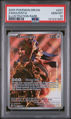 2025 Pokemon Destined Rivals Zamazenta Holo Illustration Rare 201/182 PSA 10 - Image 1