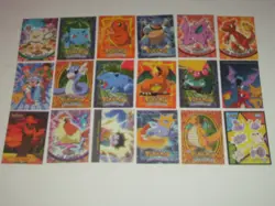 18 Topps 1999 Pokemon trading cards & stickers, Charmander Charmander Charizard - Image 2