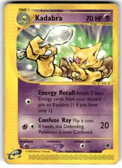 Pokemon Kadabra TCG Expedition Card 84/165 Regular Uncommon MP - Image 1