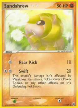 Sandshrew 74/109 Team Rocket Returns Pokemon Card LP - Image 1